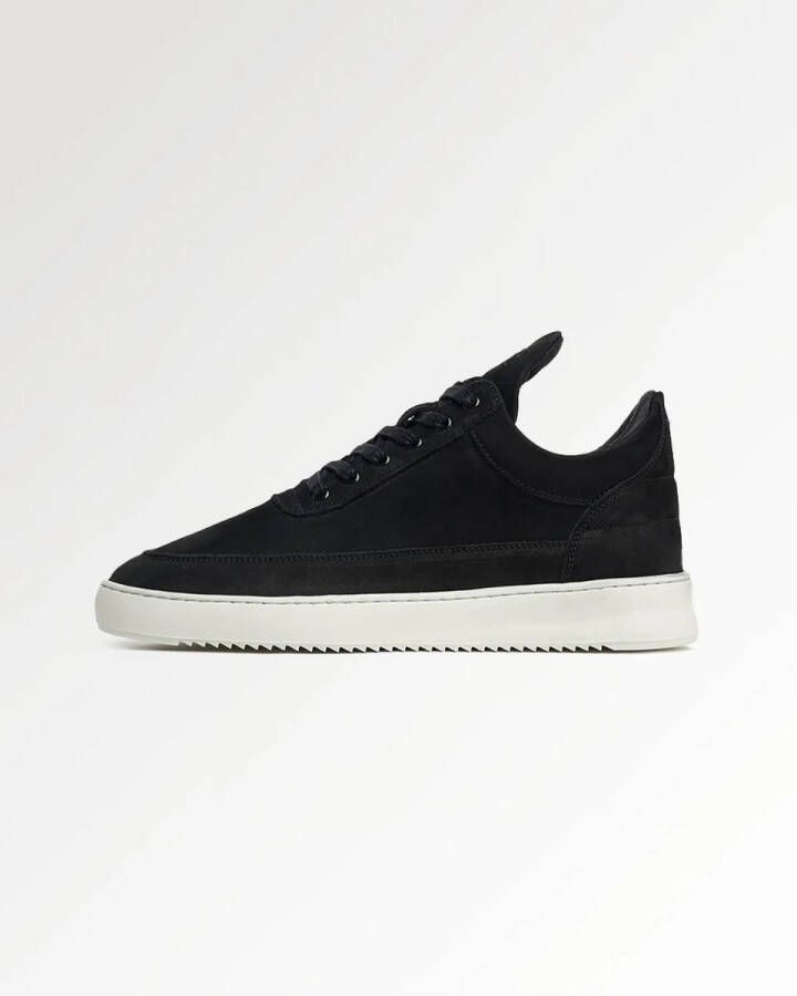 Filling Pieces Low Top Ripple Nubuck Sneakers Suède Heren Zwart