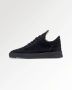 Filling Pieces Lage Top Suède All Black Sneakers Black Heren - Thumbnail 1