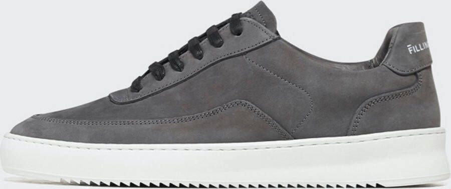 Filling Pieces Mondo 2.0 Ripple Nubuck Shark Sneakers Grijs
