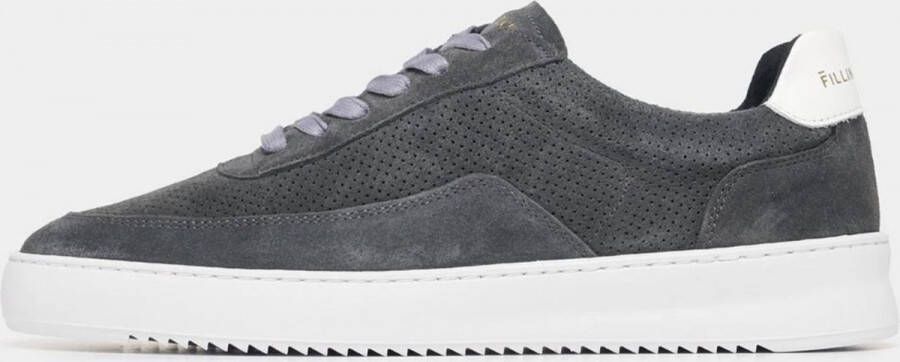 Filling Pieces Geperforeerde Donkergrijze Sneakers Grijs Heren