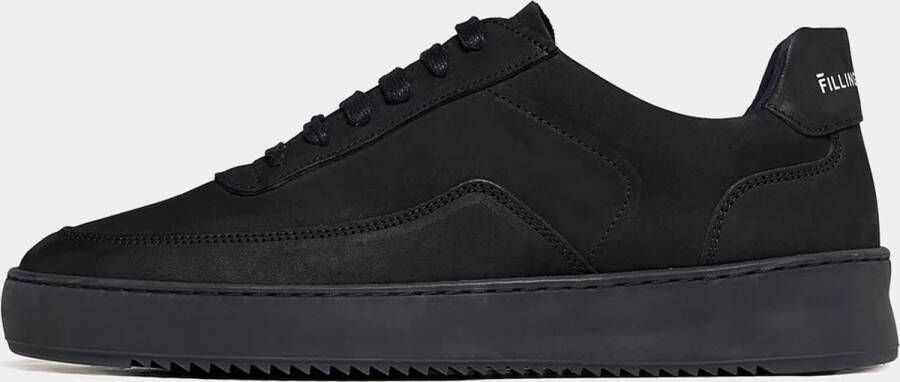 FILLING PIECES Lage Sneakers Heren Mondo Rip Tonal Maat: 45 Materiaal: Suède Kleur: Zwart