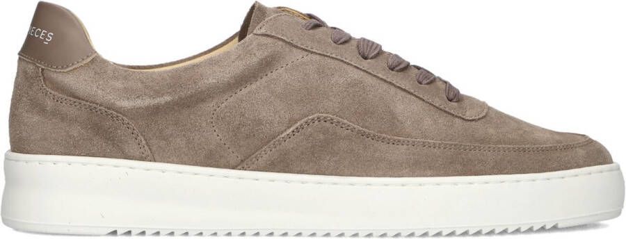 FILLING PIECES Lage Sneakers Heren Mondo Suede Organic Maat: 44 Materiaal: Suède Kleur: Taupe