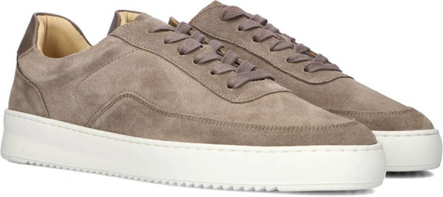 FILLING PIECES Lage Sneakers Heren Mondo Suede Organic Maat: 46 Materiaal: Suède Kleur: Taupe