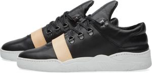 Filling Pieces mountian cut leather strap all black