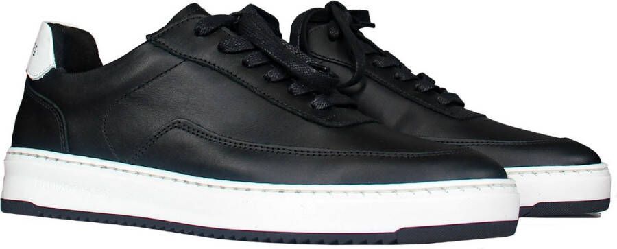 Filling Pieces Sneaker Zwart Mannen Herfst Winter Collectie Leer