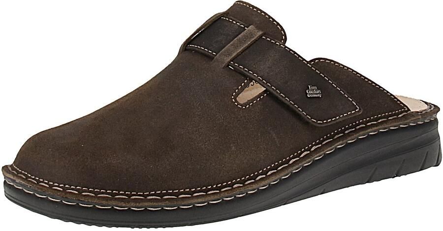 Finn comfort 01454-842445 Petare Herenpantoffels Donkerbruin