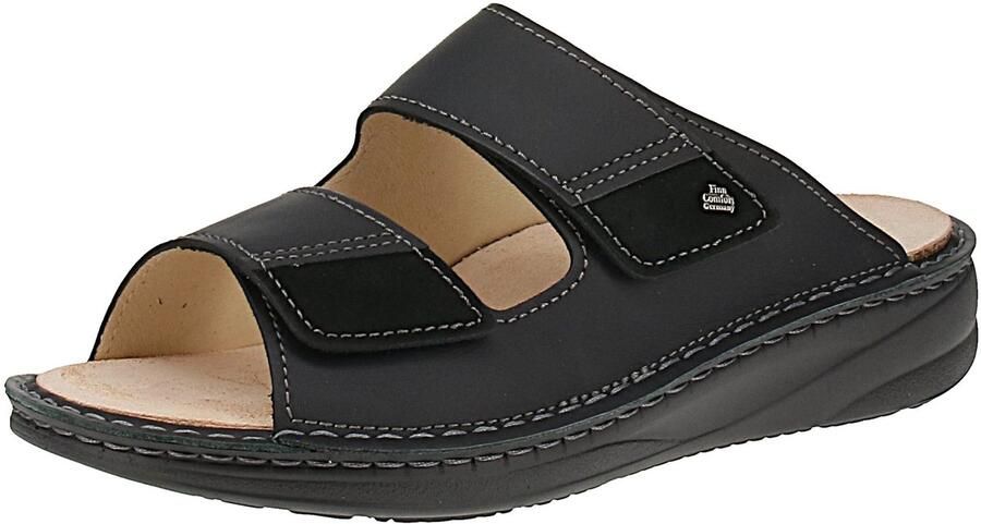 Finn Comfort Muiltjes 'Pantolette Herren PSARA 955009 Echtleder in schwarz' zwart