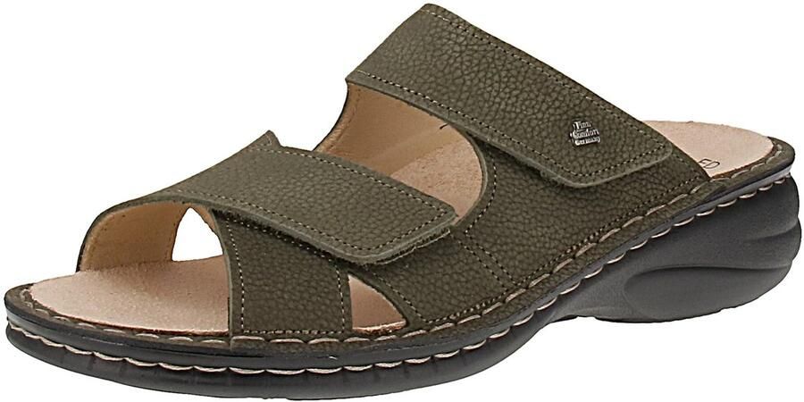 Finn comfort 02622-390223 Melrose Damespantoffels Olijfgroen