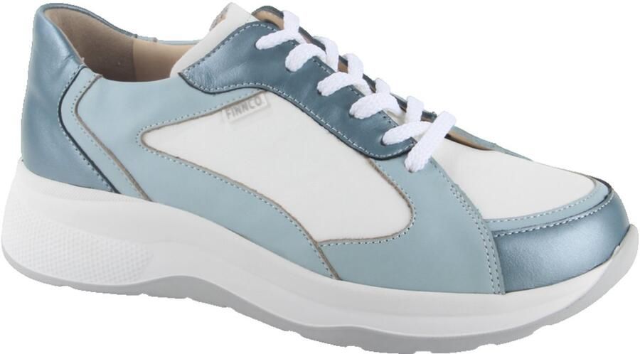 Finn comfort 02780-903087 dames veterschoenen sportief blauw