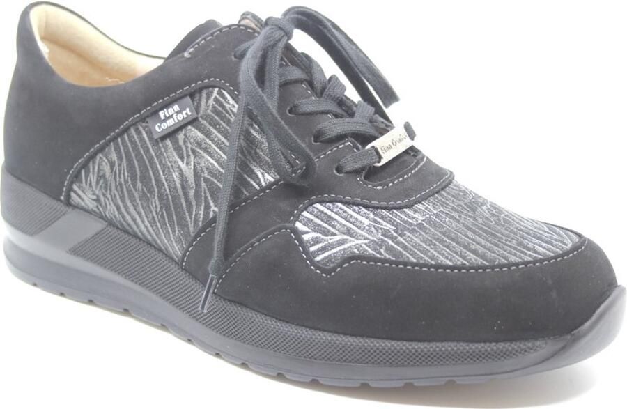 Finn comfort Drena Zwart Veterschoen Nubuck Wijdte G