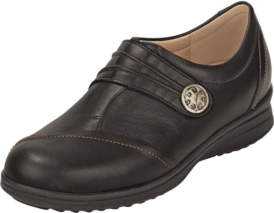 Finn Comfort Nubuck Schoen met Klittenbandsluiting
