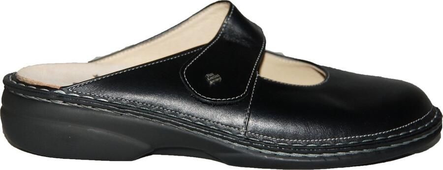 Finn Comfort Muiltjes 'Pantolette Damen 02552 014099 Echtleder in schwarz' zwart