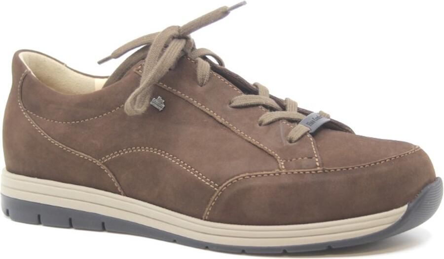 FinnComfort Finn Comfort OSORNO 01402-751187 Bruine extra brede veterschoenen met rits wijdte K