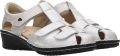 FinnComfort Finn Comfort FUNEN 02666-275095 Goudkleurige sandaal met dichte hiel en dichte neu - Wit