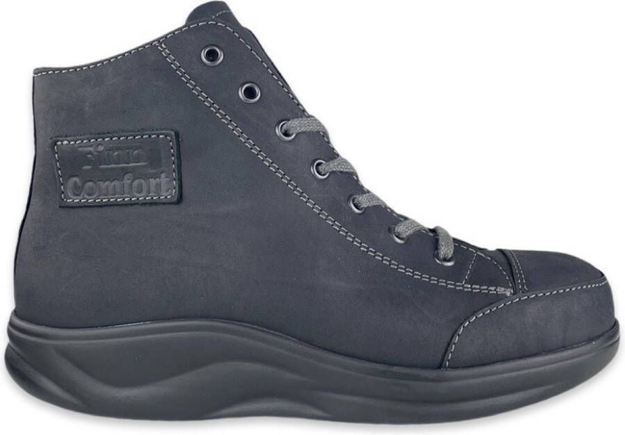 Finn comfort HOLTEN 02991-782393 Zwarte dames veterboots uit de Finnamic lijn