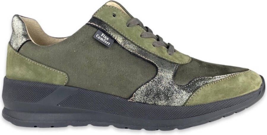 Finn comfort 05067 Mori Groen stretch veterschoen Finn Kleur Groen)