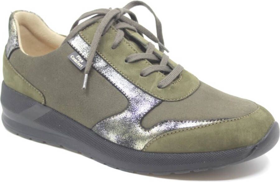 Finn comfort 05067 Mori Groen stretch veterschoen Finn Kleur Groen)