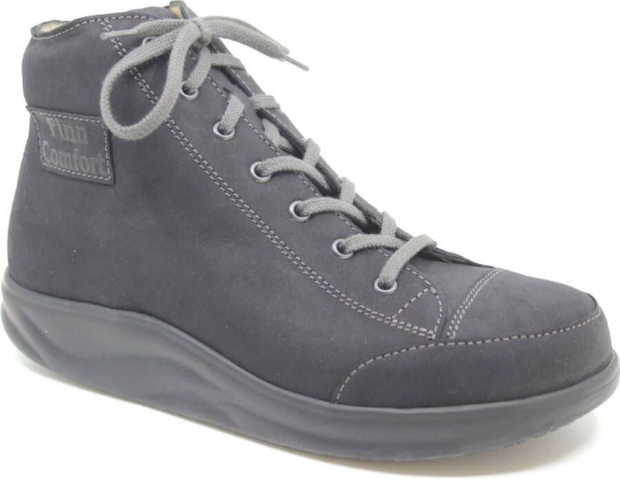 Finn comfort HOLTEN 02991-782393 Zwarte dames veterboots uit de Finnamic lijn