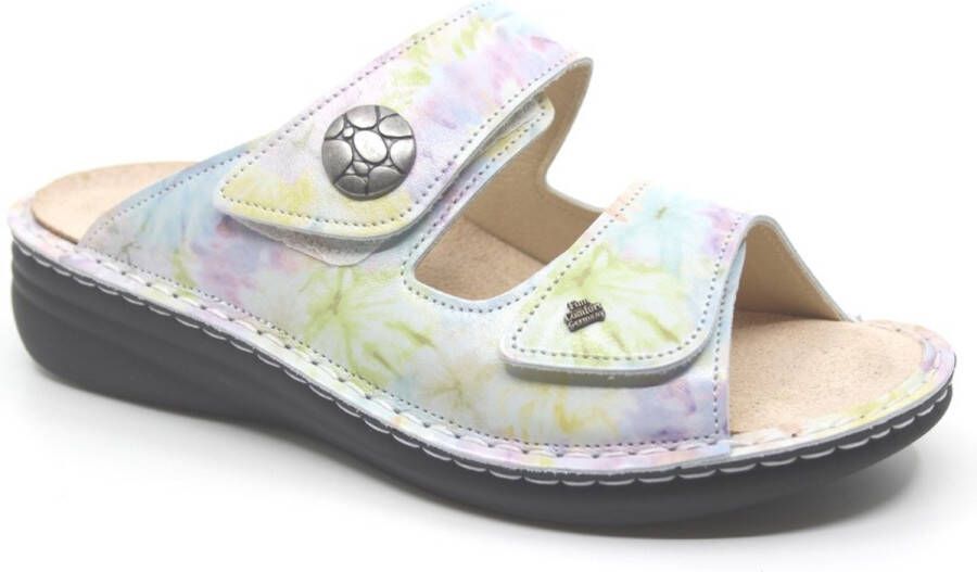 Finn comfort MOOREA 02642-791400 Multicolor flower print slipper wijdte H