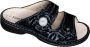 Finn comfort Sansibar Slipper zwart metallic Kleur Zwart) - Thumbnail 1