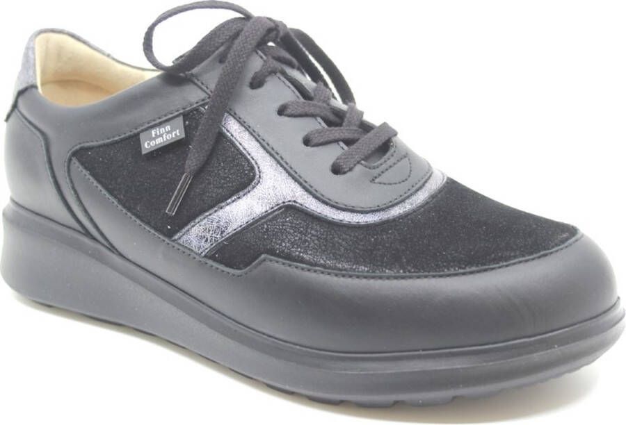Finn Comfort Sportieve veterschoen 'Arinaga' zwart zilver