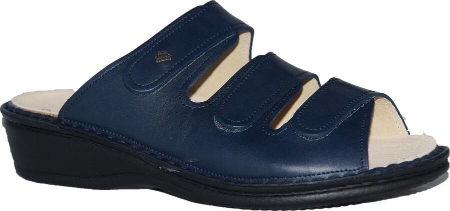 Finn Comfort Muiltjes 'Pantolette Damen 01538 007414 Echtleder in blau' blauw - Foto 3