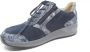 Finn Comfort MORI 05067 902410 Blauw combi veterschoenen met stretch - Thumbnail 2