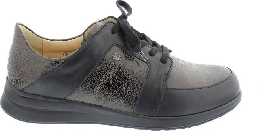 FinnComfort Fasano Nappa Zwart breed Dames Sneaker