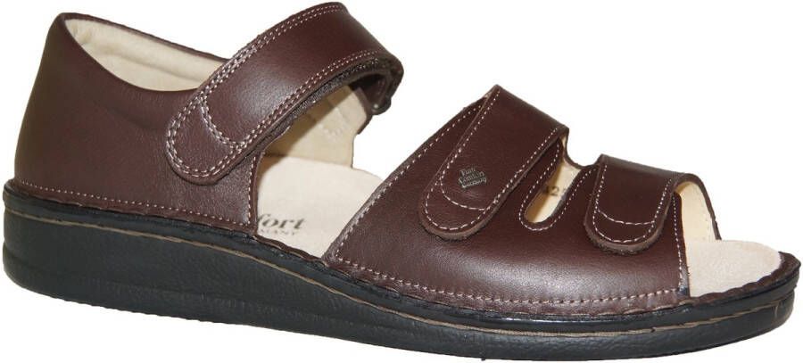 FinnComfort Finn Comfort BALTRUM 01518-676130 Bruine sandaal met dichte hiel wijdte H