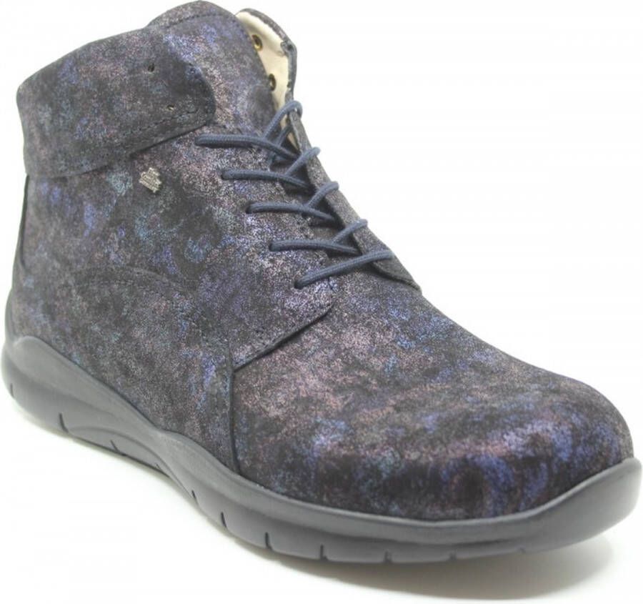 FinnComfort Finn Comfort ENSCHEDE 02986-739010 Blauw combi halfhoge Finnamic veterboot