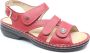 FinnComfort Finn Comfort GOMERA 2562 423147 Rode dames sandaal wijdte H met een uitneembaar voetbed - Thumbnail 1