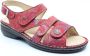 FinnComfort Finn Comfort Gomera sandaal rood met print - Thumbnail 1