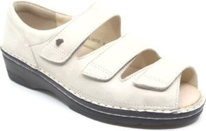 FinnComfort Finn Comfort ISCHIA 02106-769481 Beige kleurige sandalen met dichte hiel