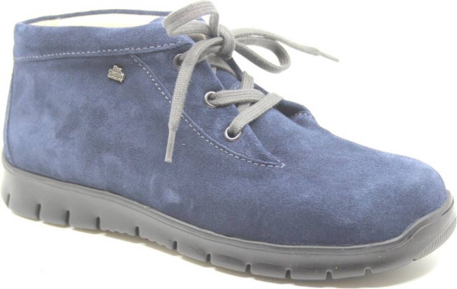 Finn Comfort LEON 02854 427210 Jeansblauw lichtgewicht dames veterboot