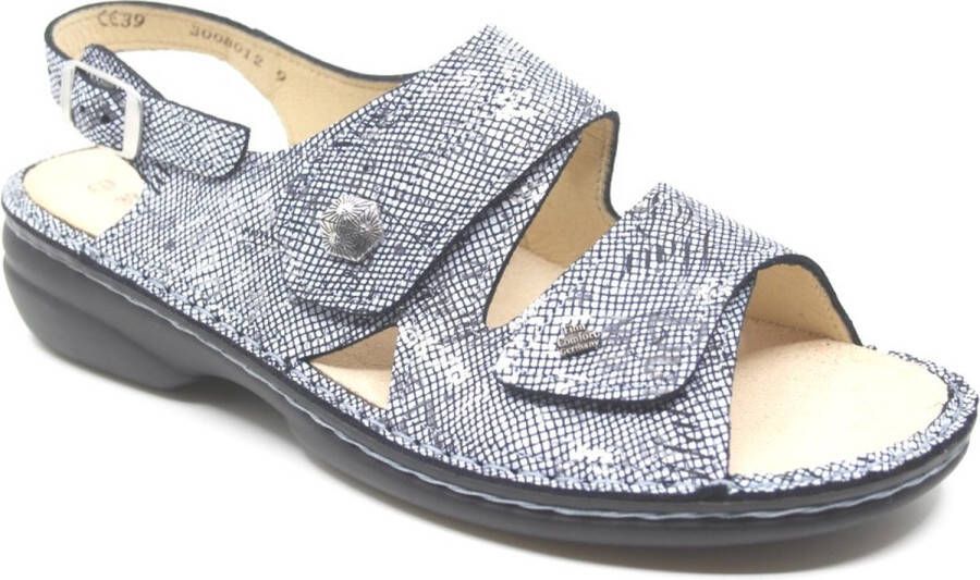 FinnComfort Finn Comfort MILOS 02560-732241 Blauw combi kleurige dames sandalen
