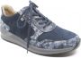 Finn Comfort MORI 05067 902410 Blauw combi veterschoenen met stretch - Thumbnail 1