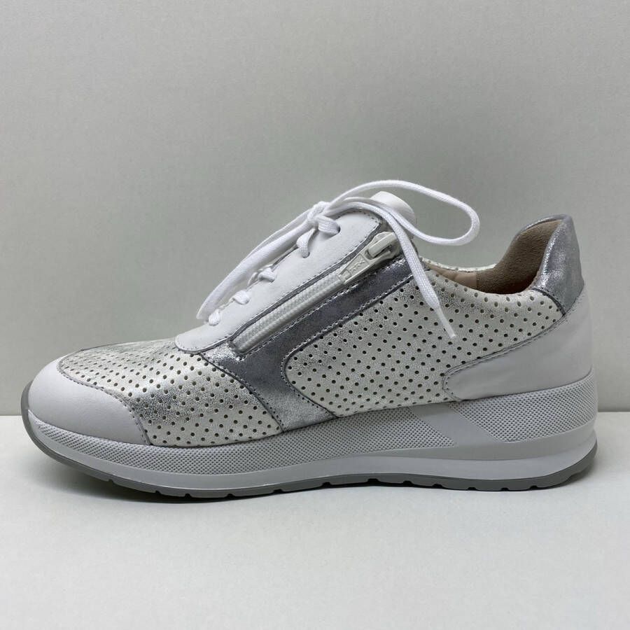 FinnComfort Finn comfort Mori- wit zilveren dames sneaker