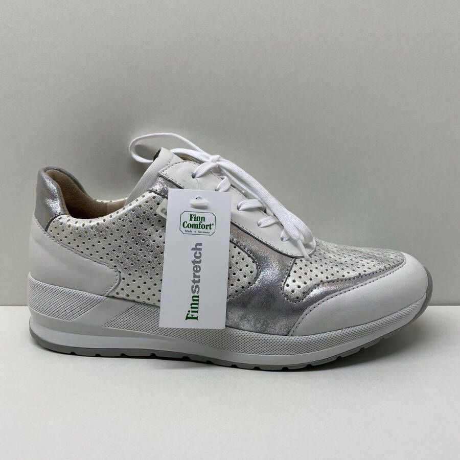 FinnComfort Finn comfort- Mori- wit zilveren dames sneaker