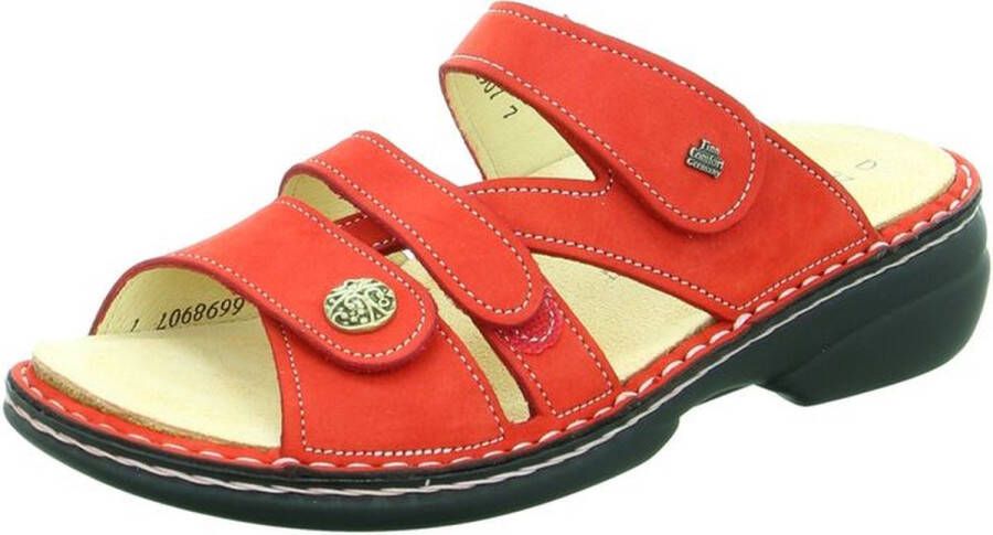 Finn Comfort Rode dames slippers