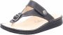 FinnComfort Alexandria S zwarte teenslipper - Thumbnail 5