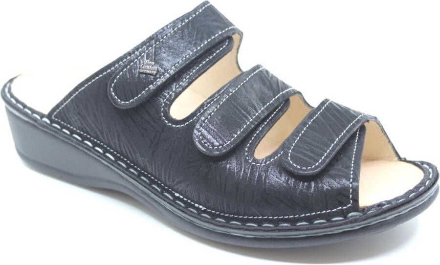 FinnComfort Finn Comfort PISA 02501-713144 Zwarte slipper wijdte G