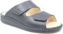 FinnComfort Finn Comfort RIAD 01505-676393 Zwarte heren slippers met klittenband sluiting - Thumbnail 1