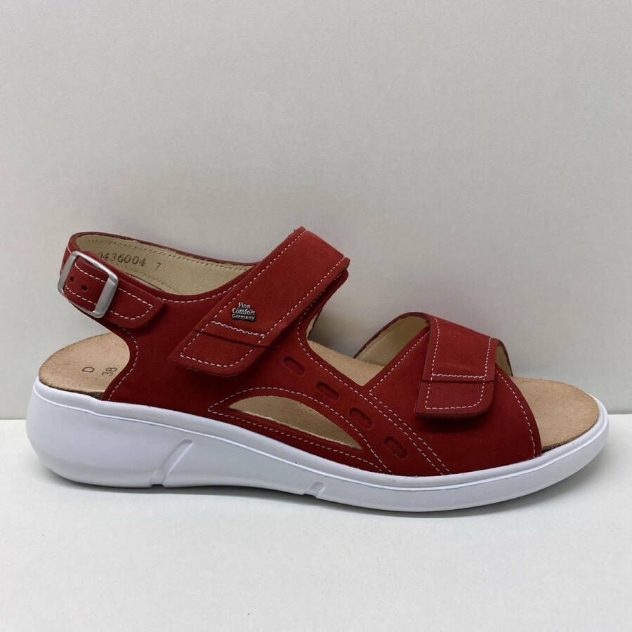 FinnComfort FINN COMFORT sandaal Suva nubuk pomodore rood )