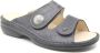 FinnComfort Finn Comfort SANSIBAR 02550-760099 Zwarte slippers - Thumbnail 1