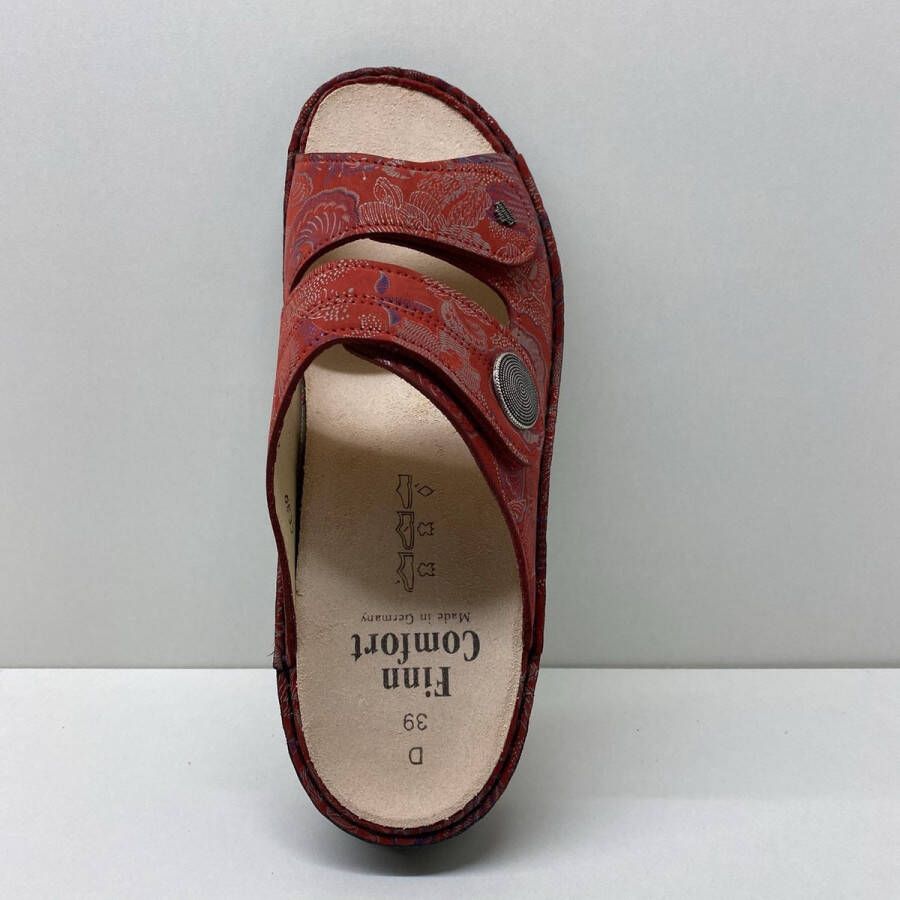 FinnComfort FINN COMFORT slipper muiltje Sansibar Shibu Pomodore rood