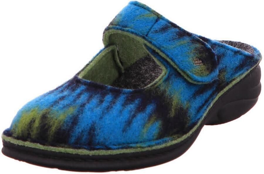 FinnComfort dames pantoffels donkerblauw