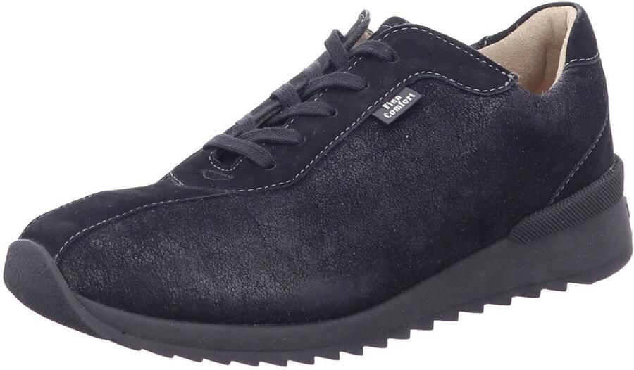 Finn Comfort Sportieve veterschoen 'Sneaker Low Damen 02286 902344 Echtleder in schwarz' navy