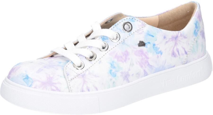 Finn Comfort Sneakers laag pastelblauw pastelroze parelwit