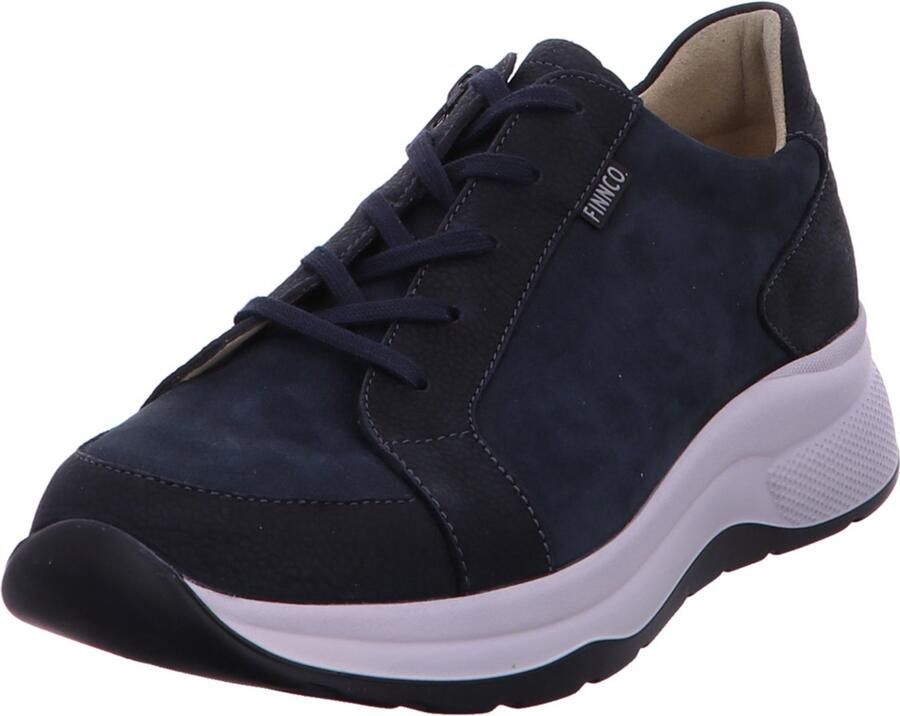 FinnComfort dames veterschoenen donkerblauw