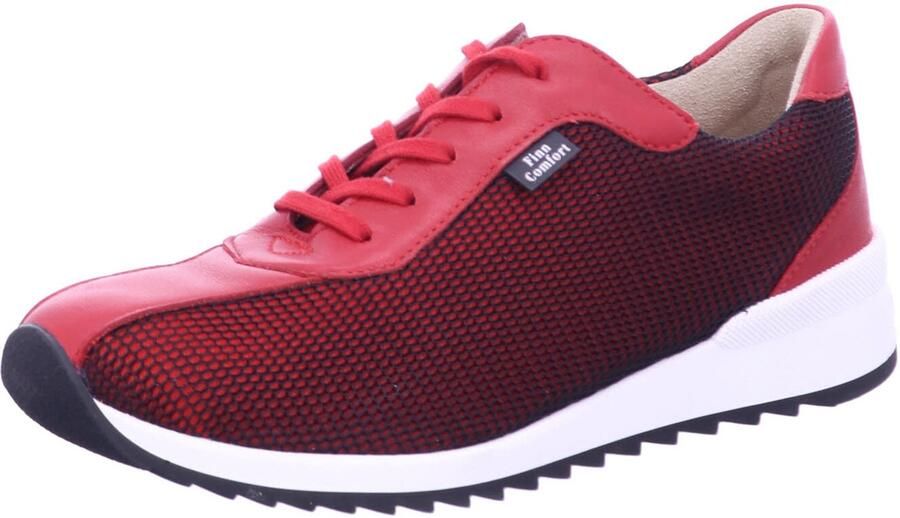 FinnComfort dames veterschoenen rood